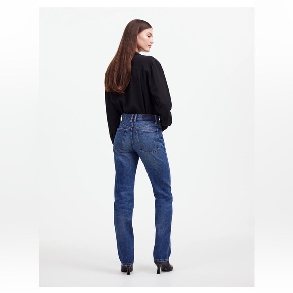 Alexa Chung for Madewell High-Rise Straight Jean in Allendale Wash NWT size 28 - Picture 3 of 15